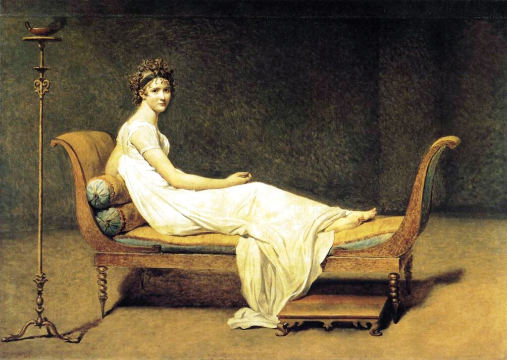 Jacques-Louis David, Madam Récamier / Madame Récamier, 1800, Neoklasisizm.