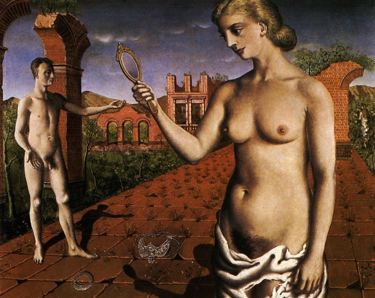 Paul Delvaux, Öğleden Sonra Ayini / Afternoon Mass, özgün başlık: Propositions Diurnes, 1937, Metafizik sanat / Sürrealizm.