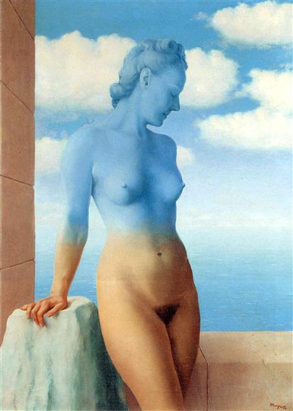 René Magritte, Kara Büyü / Black Magic, özgün başlık: Magie Noire, 1945, Brüksel, Sürrealizm.