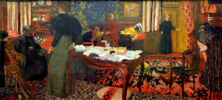 Büyük İç Mekân, Altı Figür / Grand intérieur aux six personnages — Édouard Vuillard Édouard Vuillard, Büyük İç Mekân, Altı Figür / Grand intérieur aux six personnages