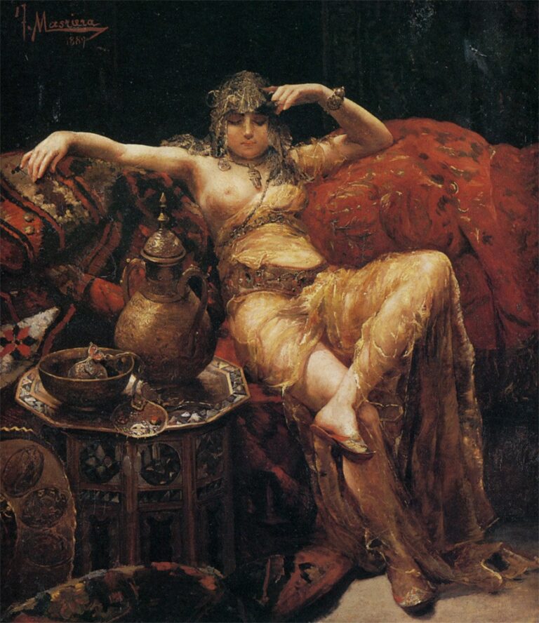 Francesc Masriera Manovens, Harem Kızı / Harem Girl, 1881, tuval üzerine yağlıboya.