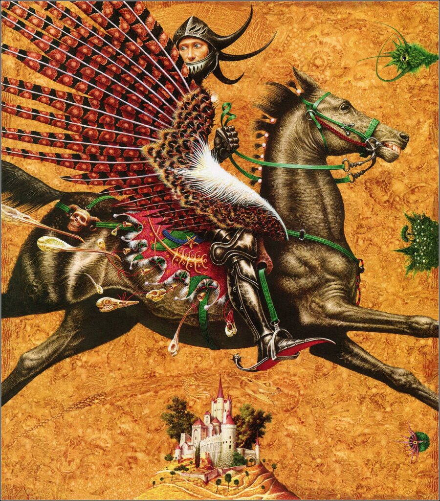 Vladislav Erko, Albion Öyküleri / Tales of Albion, 2004, kitap illüstrasyonu. Teknik, ölçü ve koleksiyon bilgisi belirtilmemiştir.