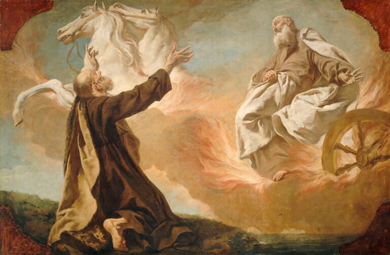 Giuseppe Angeli – İlyas’ın Ateşten Arabayla Göğe Yükselişi Giuseppe Angeli, İlyas’ın Ateşten Arabayla Göğe Yükselişi (Elijah Taken Up in a Chariot of Fire), yaklaşık 1740–1755,