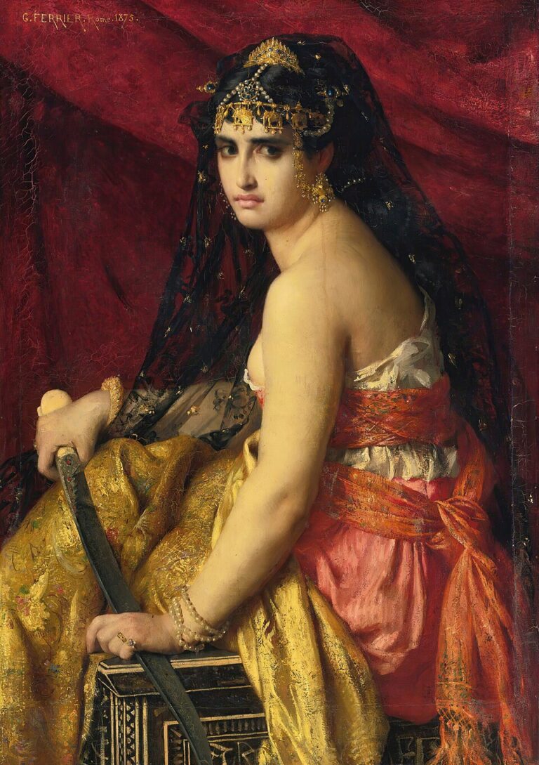 Gabriel Ferrier – Yudit / Judith Gabriel Ferrier, Yudit / Judith, 1875, tuval üzerine yağlıboya, 114,3 × 81,3 cm, özel koleksiyon.