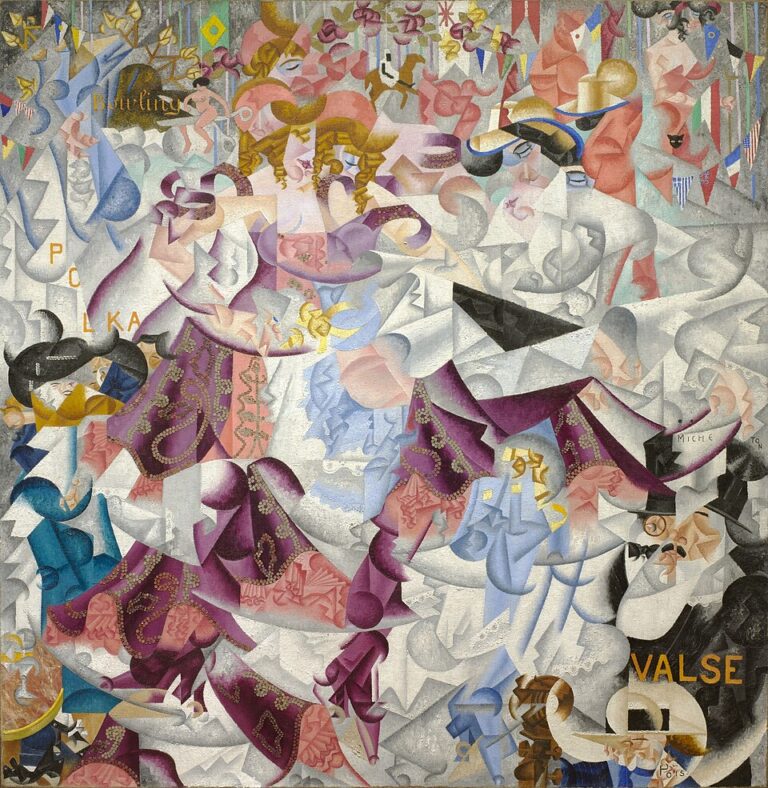 Bal Tabarin’in Dinamik Hiyeroglifi / Dynamic Hieroglyphic of the Bal Tabarin — Gino Severini Gino Severini, Bal Tabarin’in Dinamik Hiyeroglifi / Dynamic Hieroglyphic of the Bal Tabarin, 1912