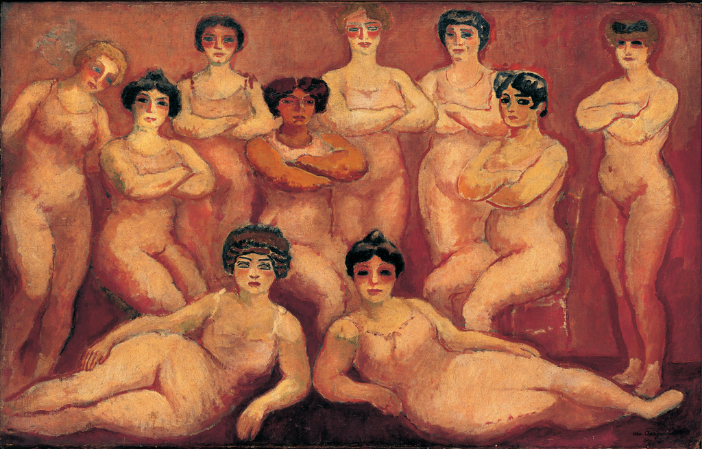 Kees van Dongen, Tabarin’in Güreşçi Kadınları / Les Lutteuses / Lutteuses du Tabarin, 1908, tuval üzerine yağlıboya, 105,5 × 164 cm, Nouveau Musée National de Monaco