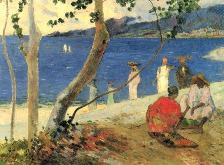 Turin Koyu’nda Meyve Taşıyan Kadınlar / Porteuses de fruits à l’anse Turin, ou Bord de mer II — Paul Gauguin Paul Gauguin, Turin Koyu’nda Meyve Taşıyan Kadınlar / Porteuses de fruits à l’anse Turin, ou Bord de mer II, 1887, tuval üzerine yağlıboya, özel koleksiyon.