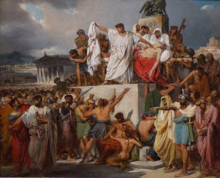 Joseph-Désiré Court – Sezar’ın Ölümü / The Death of Caesar Joseph-Désiré Court – Sezar’ın Ölümü / The Death of Caesar: İktidar, Ölüm ve Kamusal Hafıza