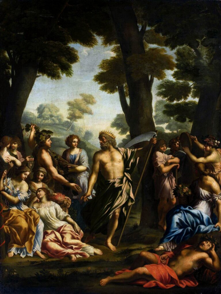 Giovanni Francesco Romanelli, Satürn ve Musalar, tuval üzerine yağlıboya,